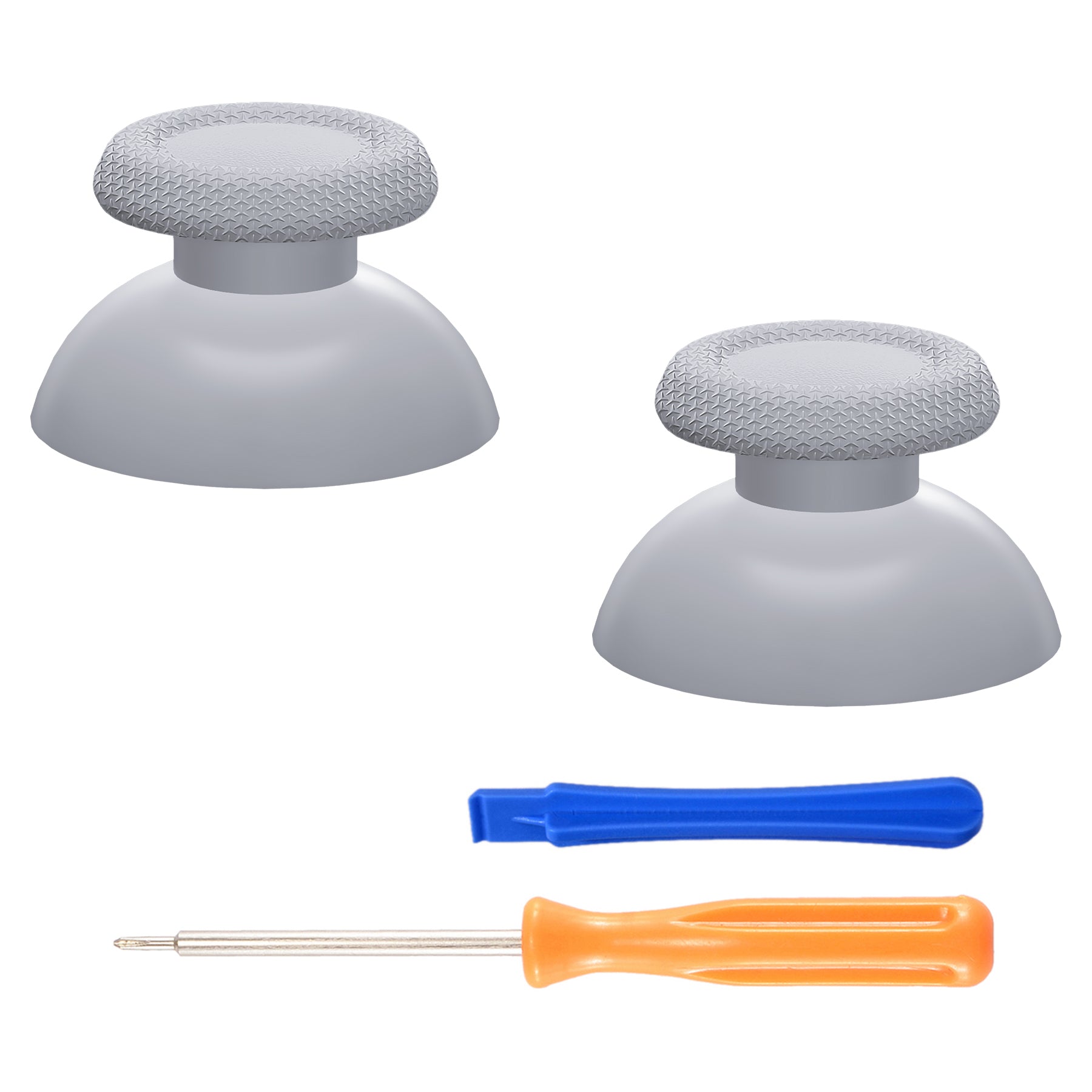 eXtremeRate New Hope Gray Replacement Thumbsticks for PS5 Controller - Custom Analog Joystick Compatible with PS5 & PS4 All Models (JPF641) - Perfect for Gaming, Repair & Controller Customization