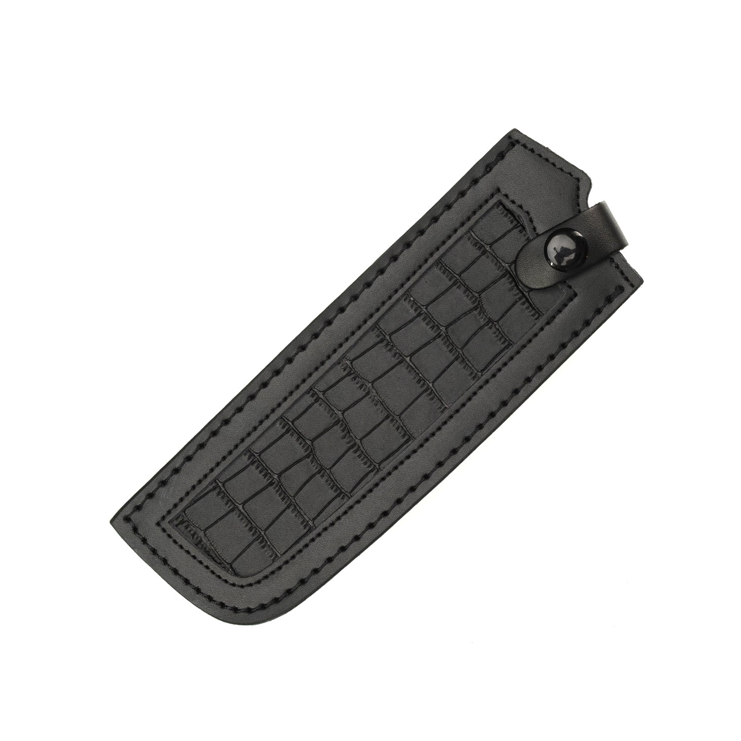 Premium Black Leather Sheath for Nakiri Knife - Durable Blade Cover for Japanese Kitchen Knives, Perfect for Home Chefs & Professional Cooking Use