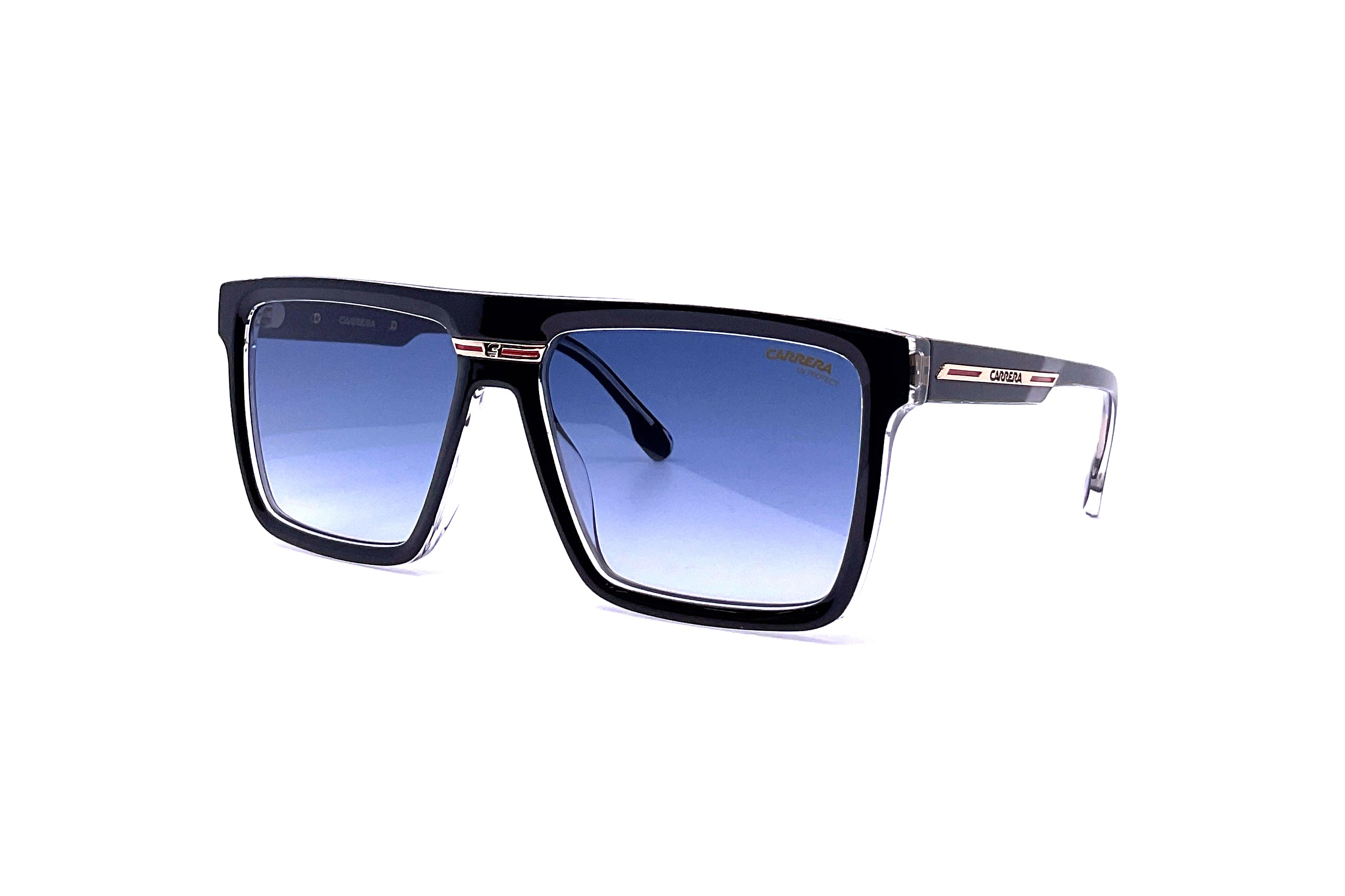 Carrera Victory C 03/S Sunglasses - Black Crystal Frame for Men & Women | UV Protection, Polarized Lenses | Perfect for Driving, Running, Outdoor Sports & Fashion