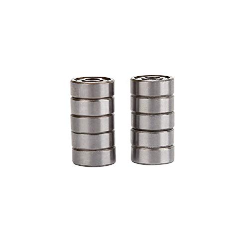 2 Pack 624Z Mini Bearings - Durable Deep Groove Ball Bearings (4x12x5mm) with Steel Shield & Grease for Printers, 3D Printers & Small Machinery - Perfect for High-Speed Rotation & Precision Applications