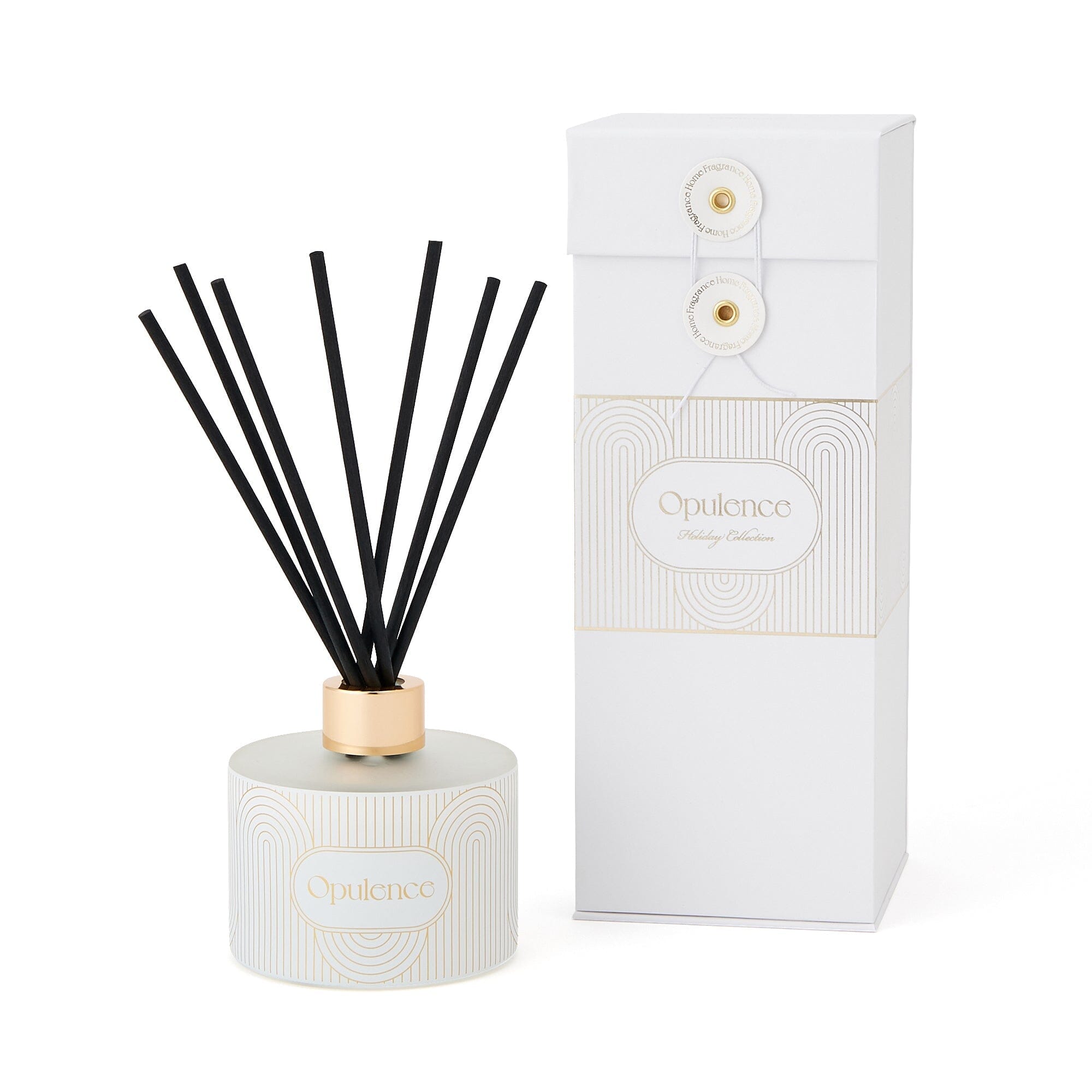 Luxury Opulence Fragrance Diffuser - Elegant White Aromatherapy Essential Oil Diffuser for Home, Office, Spa & Yoga Room - Perfect for Relaxation, Stress Relief & Creating a Calming Atmosphere
