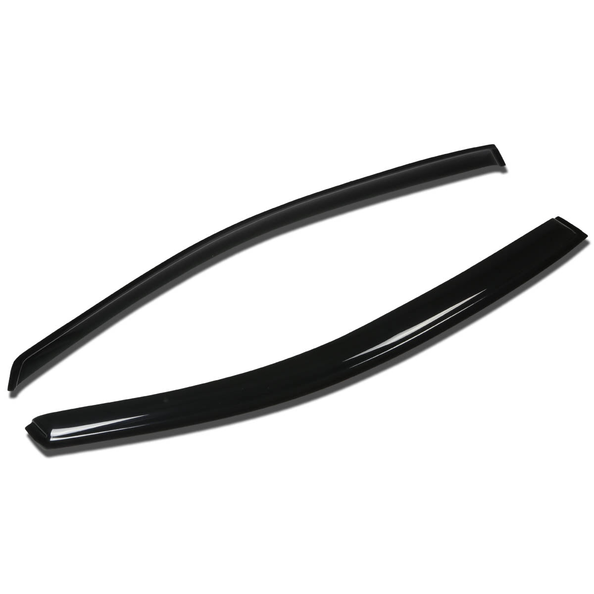 07-14 Toyota Tundra Front Window Deflectors - Smoke Tape-On Windshield Rain Guards for Weather Protection (Pair) - Reduce Wind Noise & Rain While Driving