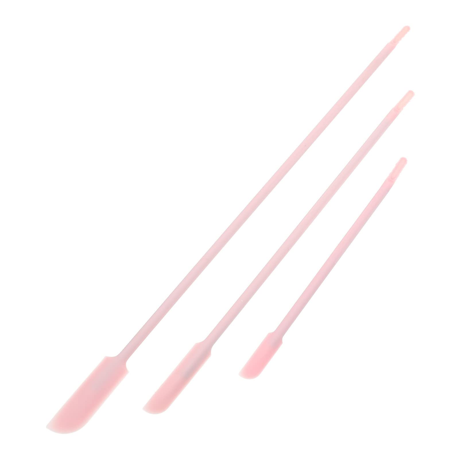 Mini Silicone Spatula Set - 3pcs Thin Blade Beauty & Makeup Scrapers for Jars, Bottles & Cosmetics | Last Drop Scoop Tool for Skincare, Foundation & Creams | Perfect for Home, Salon & Travel Use