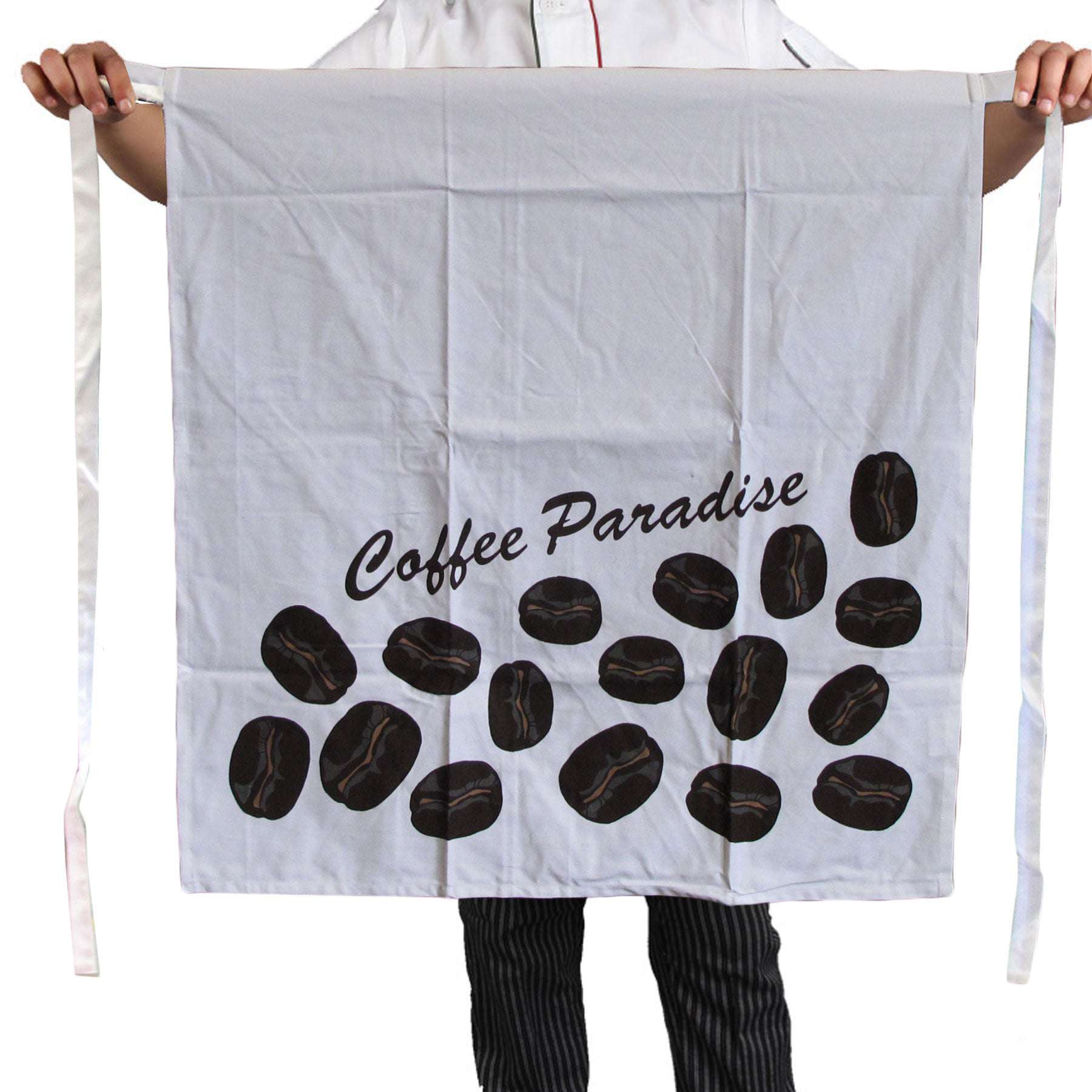 100% Cotton Heavy Duty Chef Apron for Cooking & Baking - Durable & Comfortable Half Apron for Professional Chefs, Baristas & Home Cooks - Perfect for Kitchens, Coffee Shops & BBQ Grilling