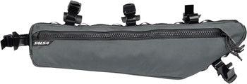 Salsa EXP Series Cholla Half Frame Bike Bag - Size 3, Gray - Perfect for Mountain Biking, Cycling & Outdoor Adventures