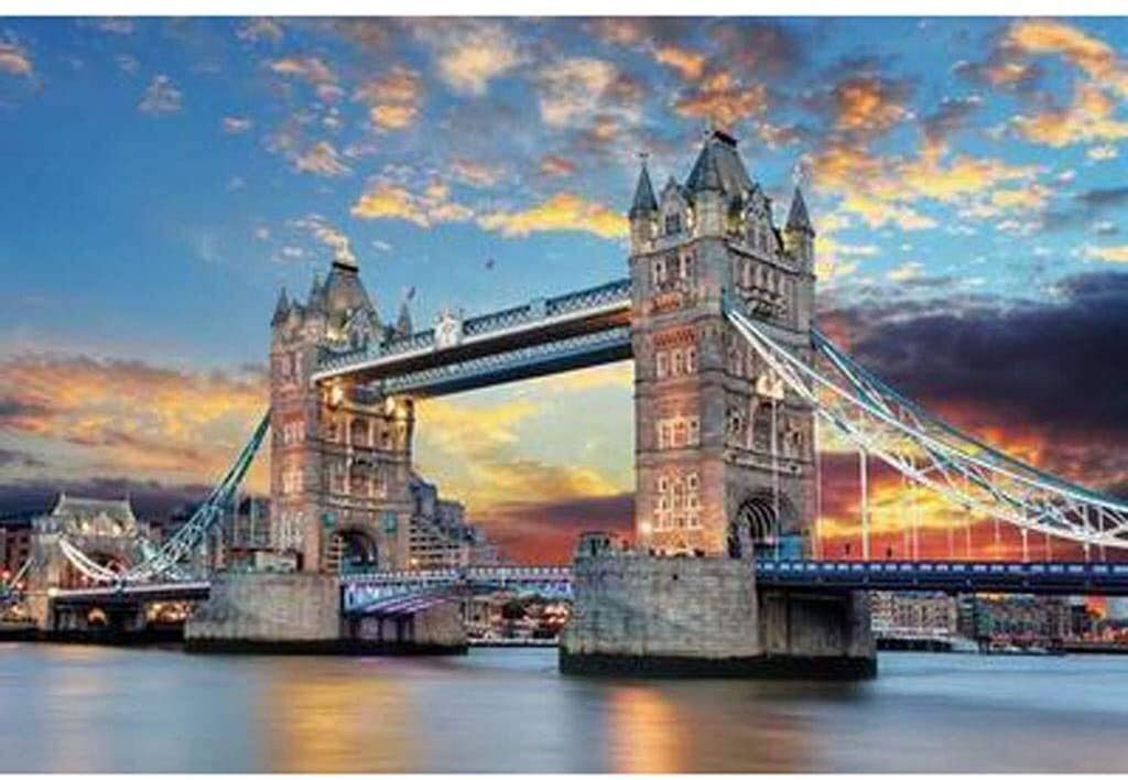 1000 Piece Jigsaw Puzzle for Adults - Tower Bridge Landscape Puzzle, Fun & Challenging Brain Game, Unique Personalized Gift for Family & Friends | Perfect for Home Decor, Relaxation & Family Bonding Activities