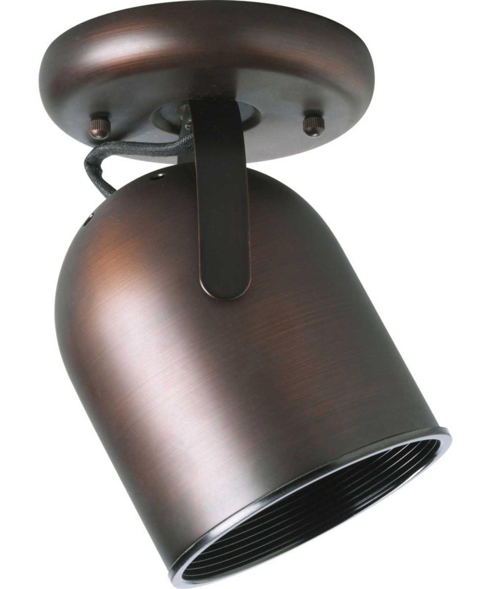 1-Light Multi-Directional Roundback Wall & Ceiling Light Fixture in Urban Bronze - Perfect for Living Room, Bedroom, or Hallway Lighting