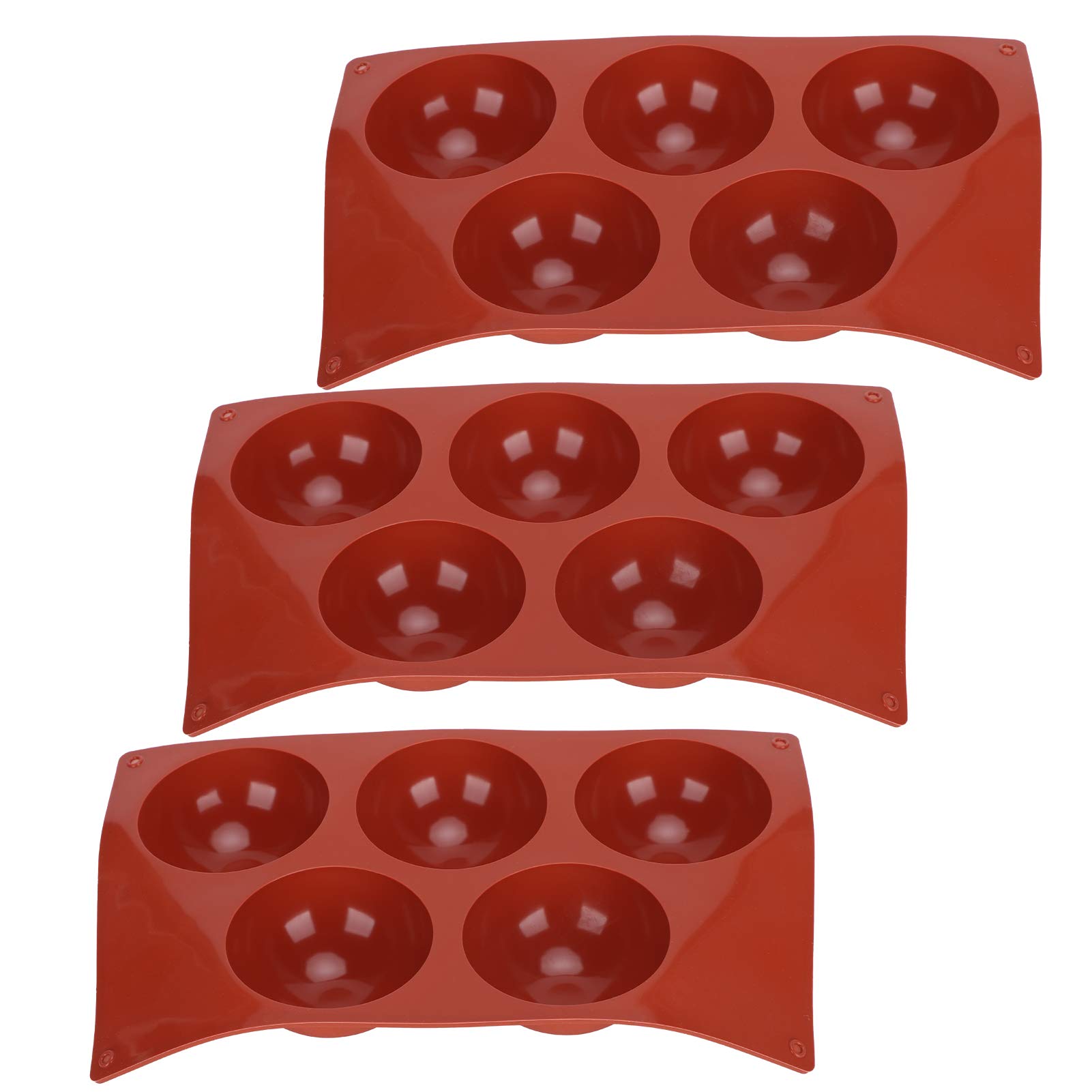 Premium Chocolate Semi Sphere Silicone Mold - DIY Chocolate Making Kit with 5 Semicircle Cavities (84040) for Homemade Truffles, Cake Decorations & Party Snacks