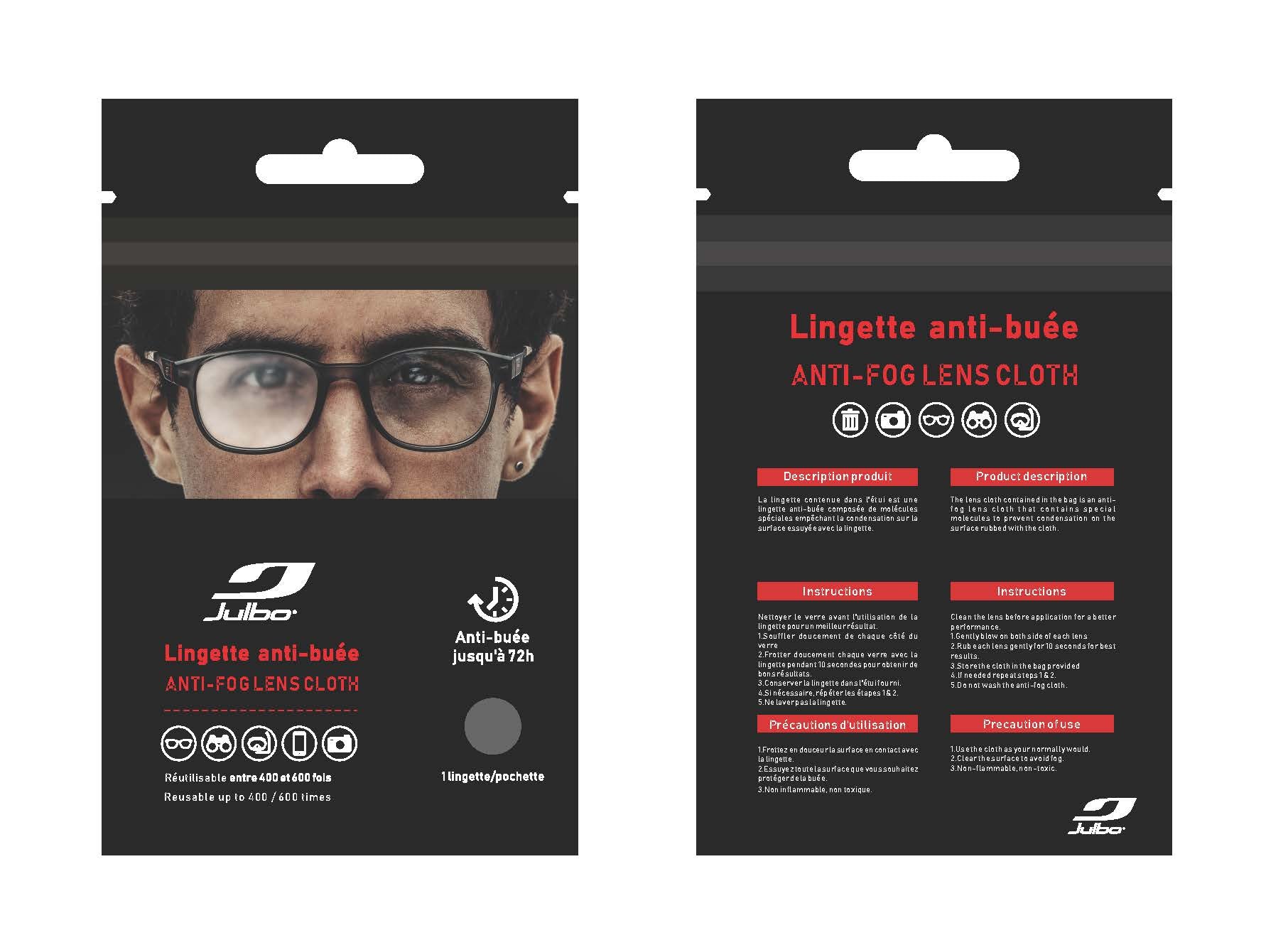 Anti-Fog Reusable Lens Cloth - Microfiber Cleaning Cloth for Glasses, Sunglasses & Camera Lenses - Perfect for Travel, Sports & Outdoor Activities