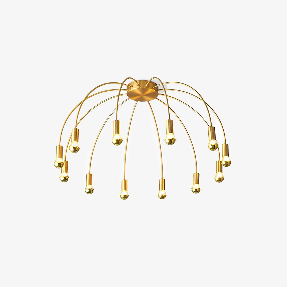Modern Fireworks Ceiling Light Fixture - LED Chandelier for Living Room, Bedroom & Dining Room - Elegant Home Decor Lighting for Parties & Romantic Ambiance