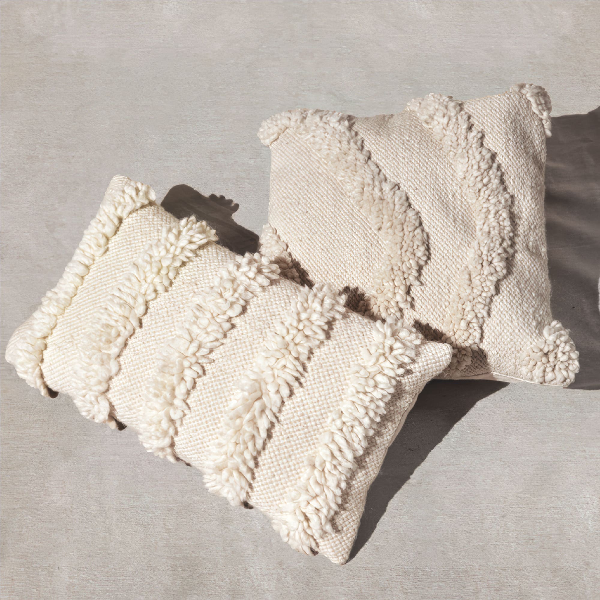 Premium Tierra Throw Pillow Covers - Soft Decorative Cushion Covers for Sofa, Bed & Home Decor - 18x18 Inches (Set of 2) - Perfect for Living Room, Bedroom & Cozy Spaces