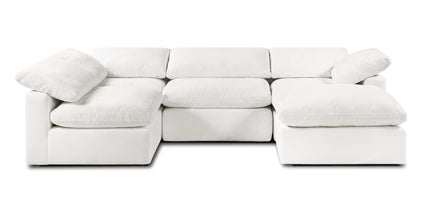 5-Seat Aspen Modular U-Shaped Sectional Sofa - Modern L-Shaped Living Room Couch for Family Gatherings & Movie Nights
