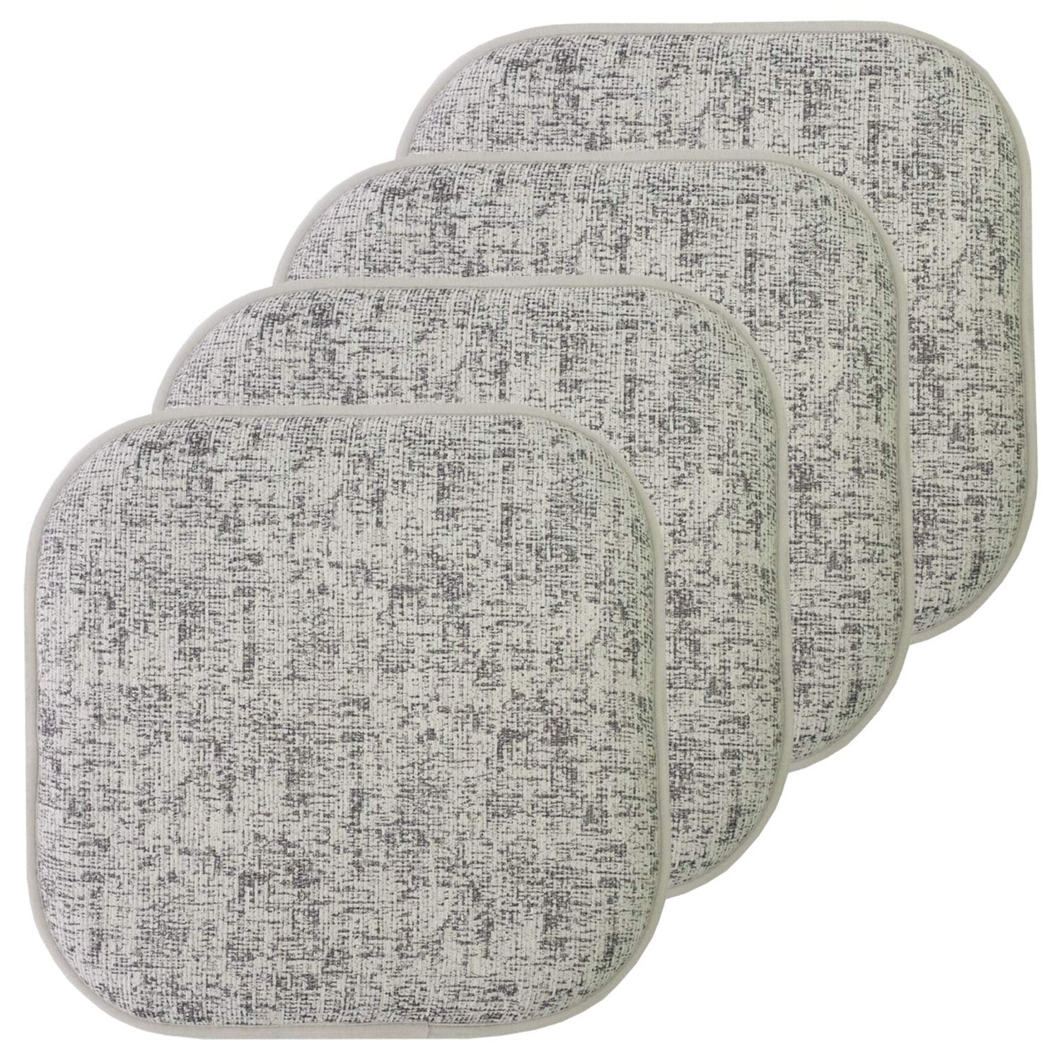 Premium Memory Foam Seat Cushions (4-Pack) - Non-Slip Honeycomb Pattern, 16