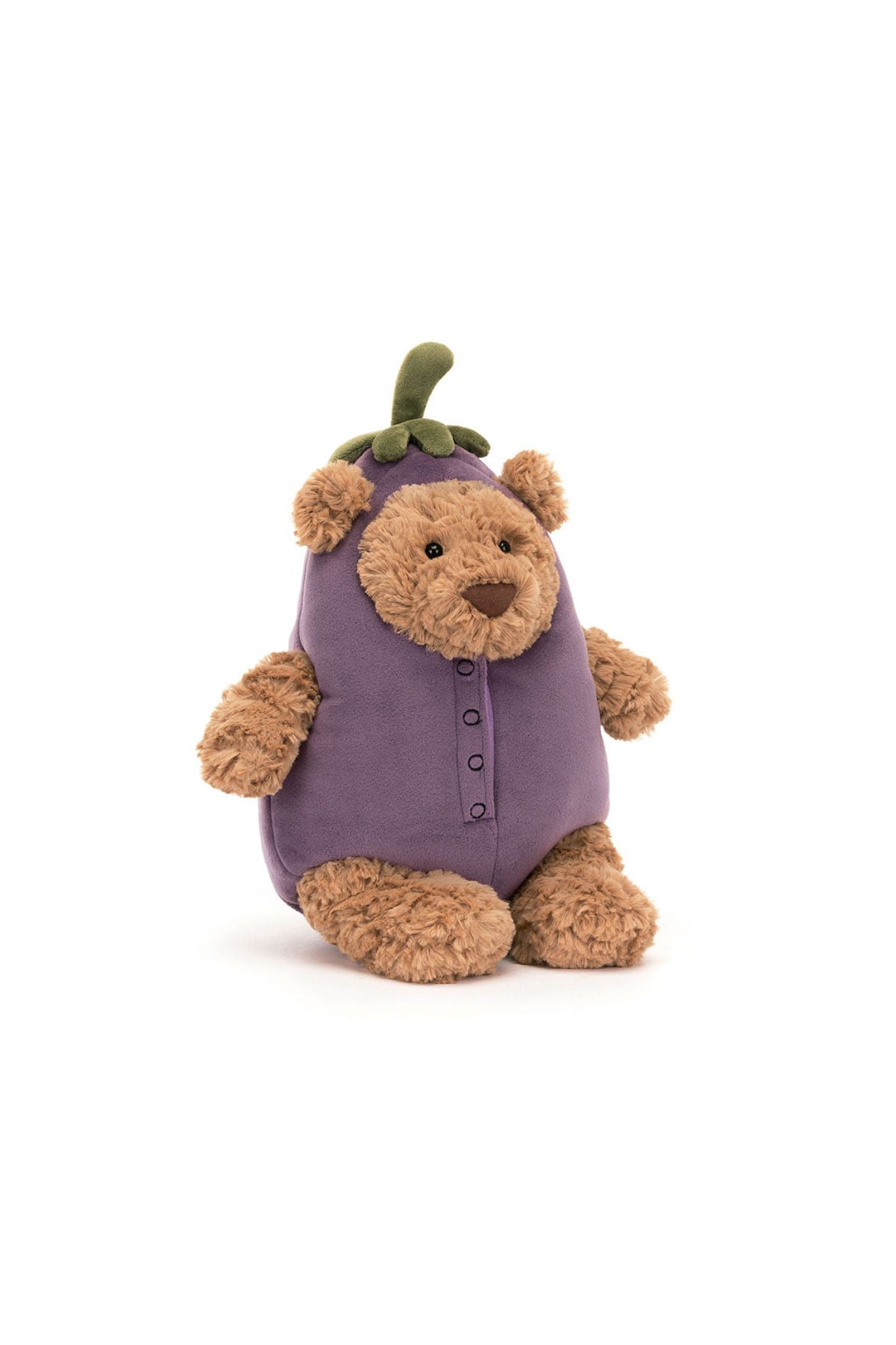 Bartholomew Bear Eggplant Plush Toy - Soft & Cuddly Stuffed Animal for Kids, Gifts, and Nursery Decor | Perfect for Bedtime, Playtime, and Collectors