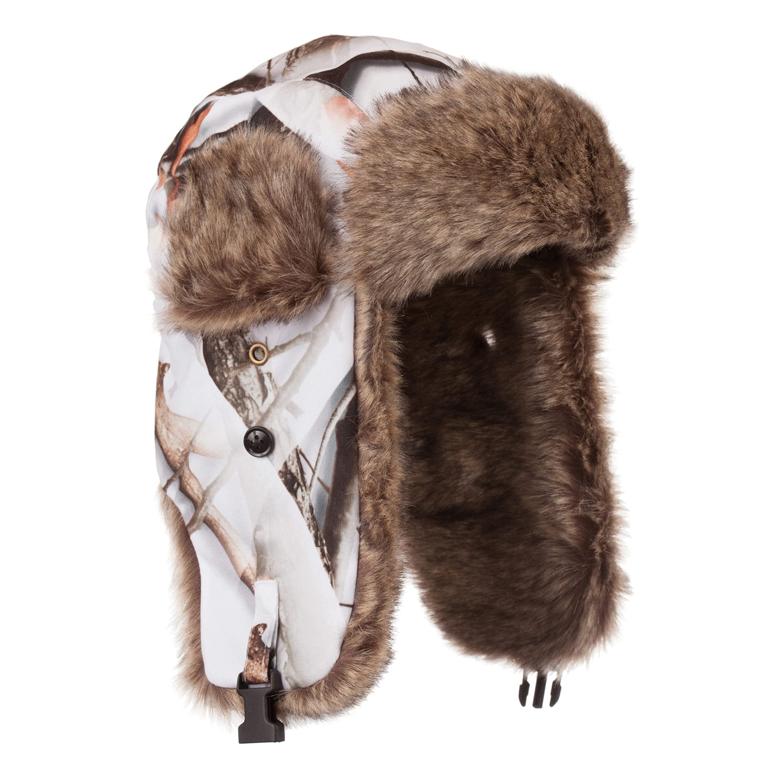 Huntworth Men's Trapper Hat - Winter Warm Fur Earflap Cap for Outdoor