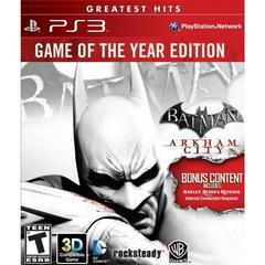 Batman: Arkham City Game of the Year Edition - Greatest Hits (CIB) for Playstation 3 PS3 - Action-Adventure Superhero Game for Crime Fighting & Open-World Exploration