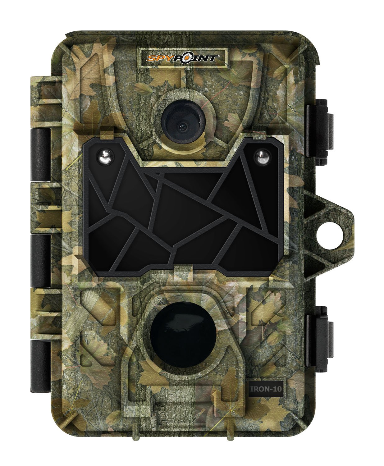 Spypoint Iron 10 Invisible LED Trail Camera with Night Vision - Camouflage Design for Wildlife Monitoring, Hunting, and Outdoor Security Surveillance