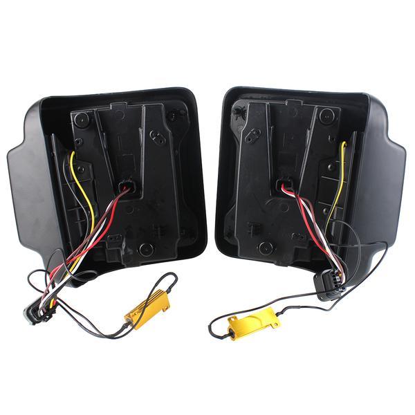 Smoked LED Tail Light Kit for 2018-2023 Jeep Wrangler JL - Eagle Lights - Waterproof & Durable - Upgrade for Off-Road & Night Driving