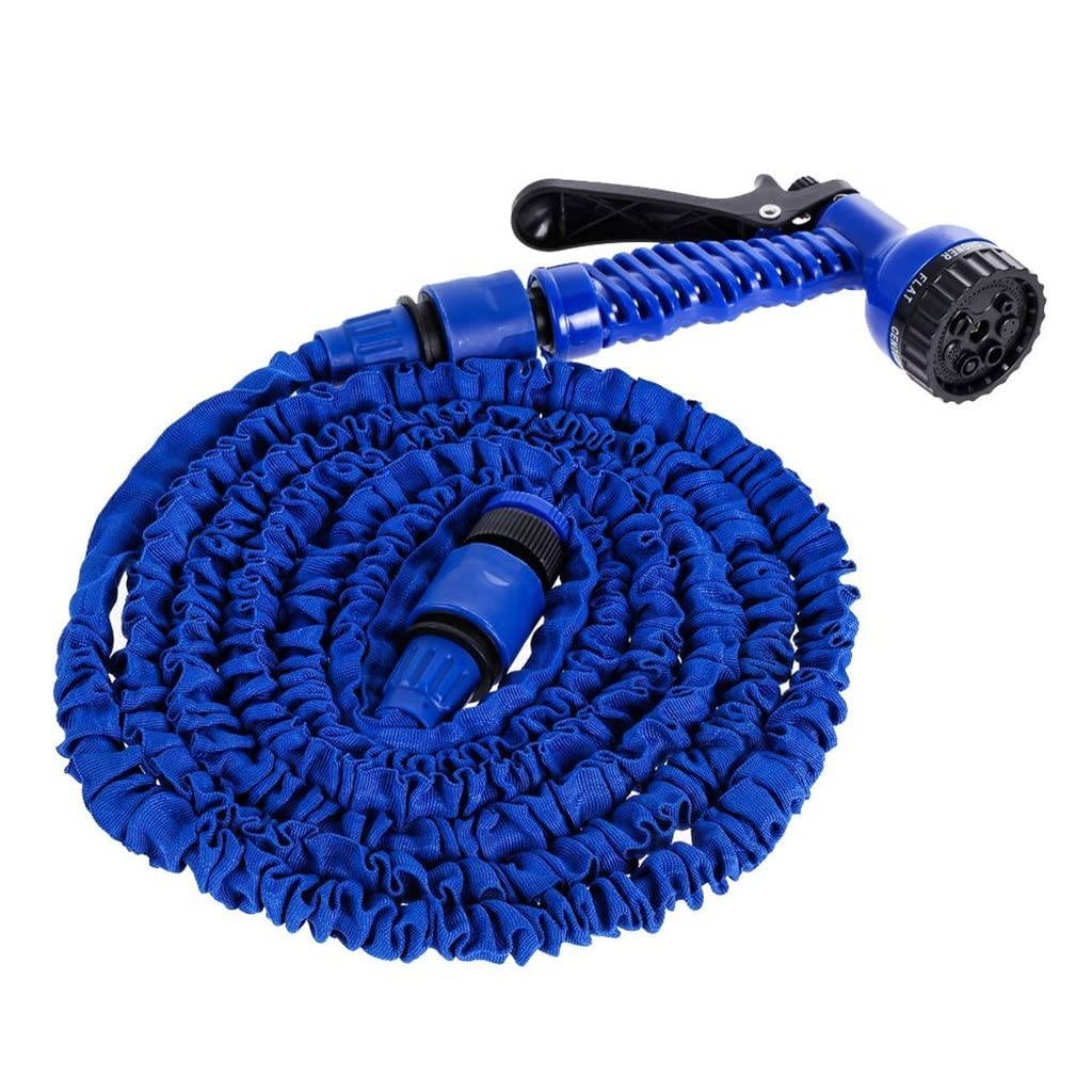 Expandable Flexible Garden Hose - 25FT Lightweight Magic Watering Hose with Durable Plastic Construction (Blue) - Perfect for Lawn, Yard, and Plant Watering