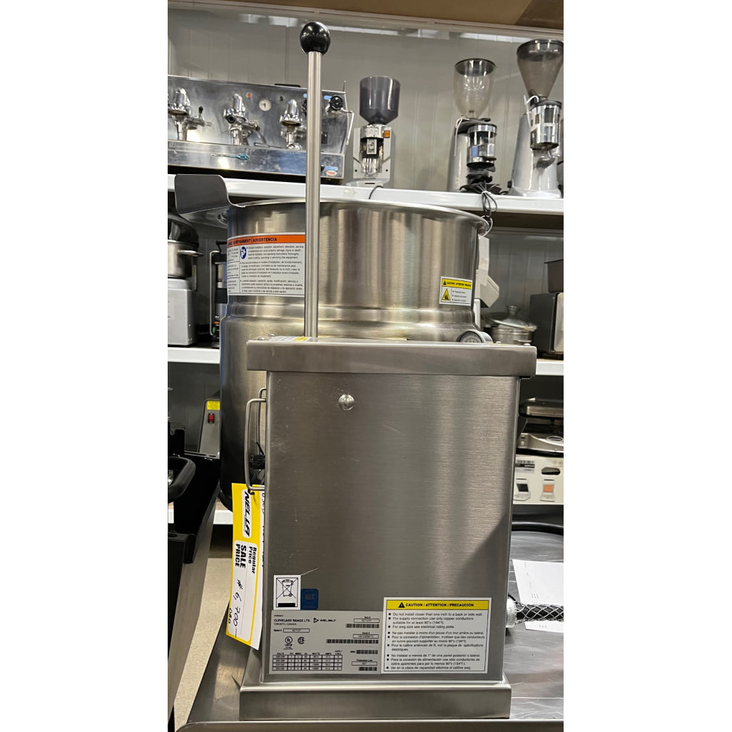 Used Cleveland KET 12T Manual 12-Gallon Electric Steam Kettle 208V - Commercial Kitchen Equipment for Restaurants, Bakeries & Food Service