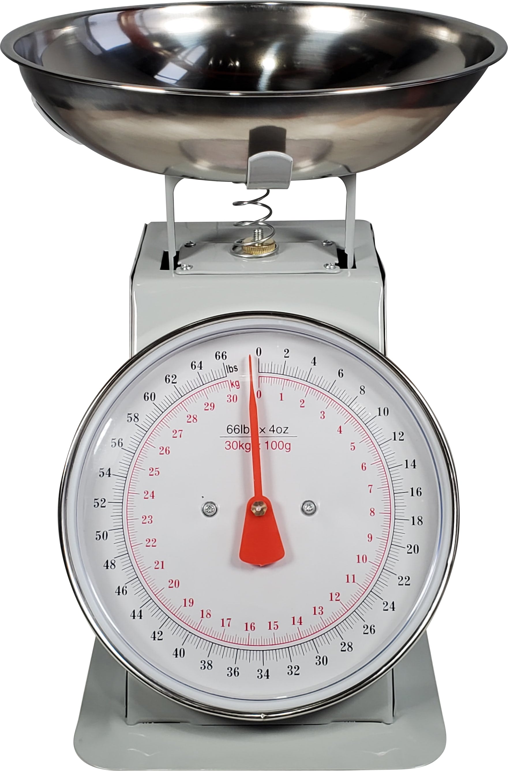 66 lbs Dial Scale with Bowl - KU9694 - Accurate Weight Measurement for Kitchen, Shipping & Postal Use