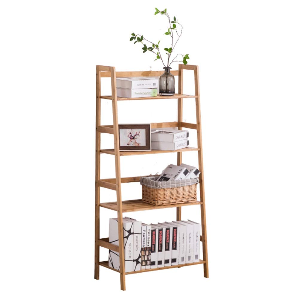 Floating Shelves for Wall - 4-Tier Ladder Bookcase with Simple Multi-Layer Design - Perfect for Living Room, Bedroom, Office & Home Decor Storage Solution