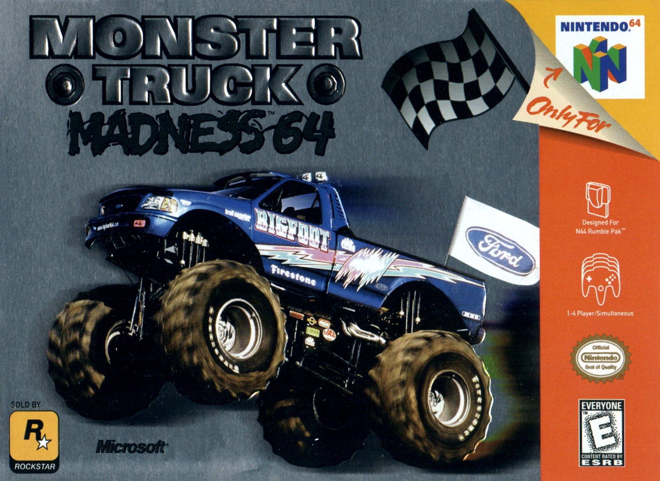 Monster Truck Madness 64 - Extreme Racing Game for Nintendo 64 | Perfect for Family Game Night & Retro Gaming Enthusiasts