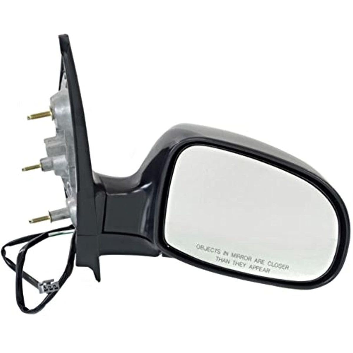 1999-2002 Ford Windstar Right Passenger Side Power Mirror - Glossy Black, Non-Heated, No Turn Signal, No Memory - Perfect for Replacement & Restoration Projects