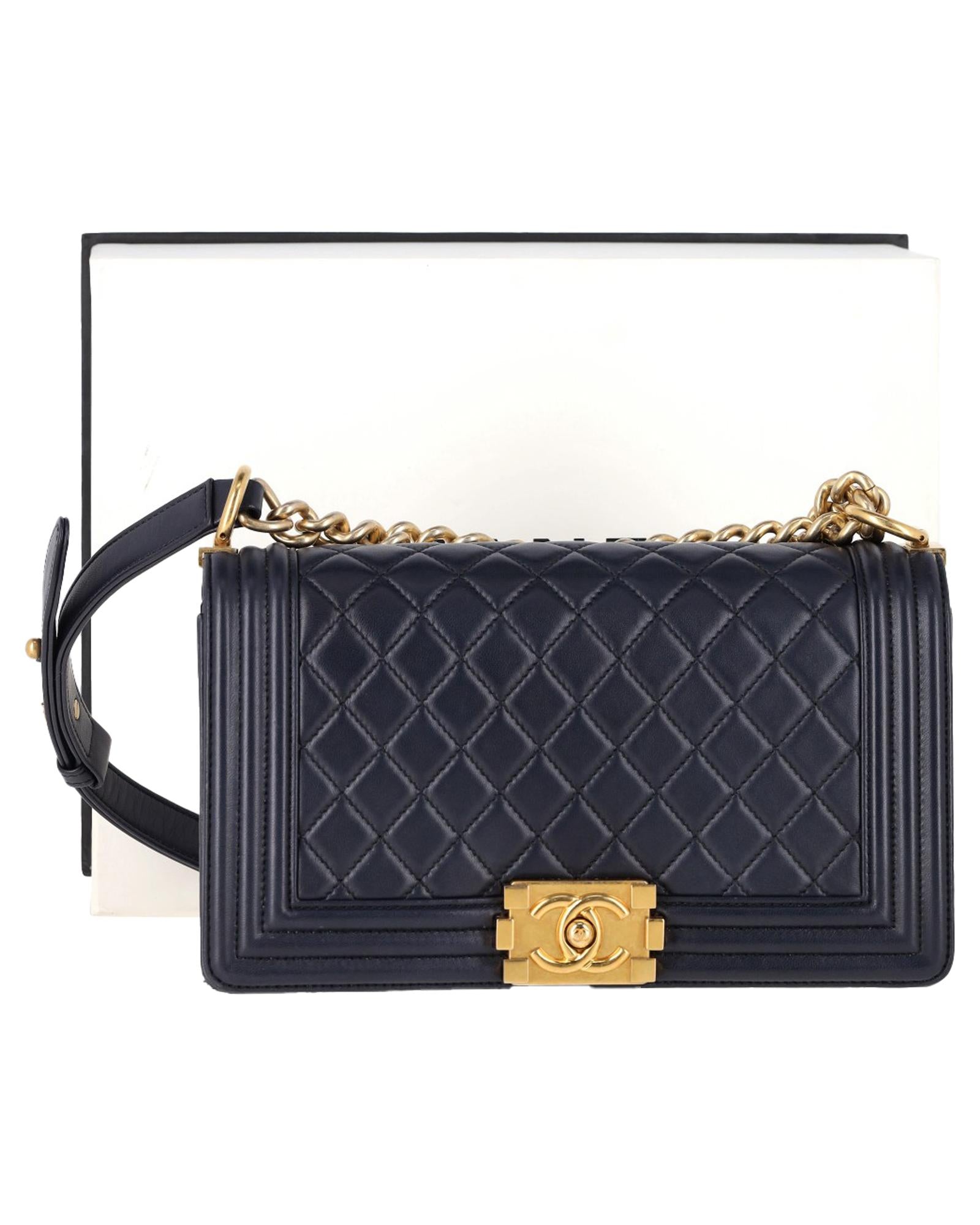 BOY CHANEL Classic Flap Bag Quilted Leather Crossbody Purse - Luxury Designer Handbag for Women, Perfect for Date Night & Evening Events