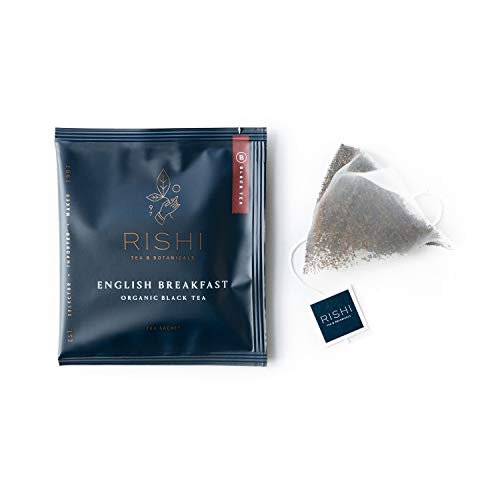 Organic English Breakfast Black Tea Bags - USDA Certified, Fair Trade, Antioxidant-Rich Herbal Tea for Immune & Heart Support | Robust Malty Flavor with Caramel Sweetness | 50 Sachets for Morning Boost, Afternoon Relaxation & Healthy Lifestyle