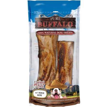 Premium Natural Buffalo Bone Dog Chews - All-Natural, Long-Lasting Dental Treats for Dogs - Supports Teeth Cleaning & Healthy Gums - Ideal for Aggressive Chewers & Training Rewards