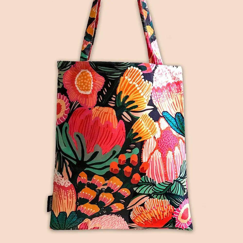 Flowers of Oz Tote Bag - Stylish Canvas Shopper with Vibrant Floral Print | Perfect for Grocery Shopping, Beach Trips & Everyday Use