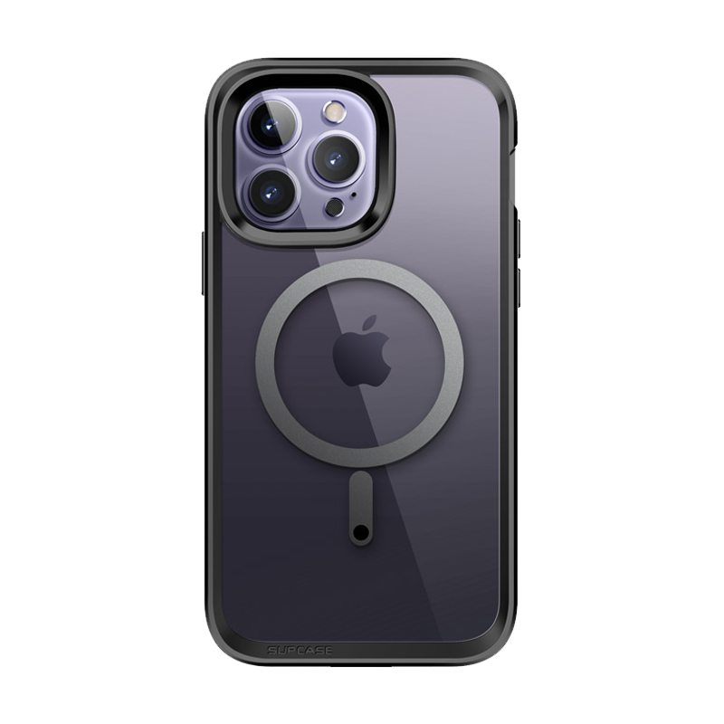 iPhone 14 Pro 6.1 Inch Unicorn Beetle EDGE MAG Case with Built-in Screen Protector - Shockproof Clear Protective Cover (Open Box, Black) - Perfect for Outdoor Activities, Travel & Daily Protection