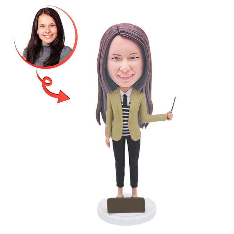 Custom History Teacher Bobblehead - Personalized Figurine Gift for Educators & Professors - Perfect for Retirement, Appreciation & Classroom Decor
