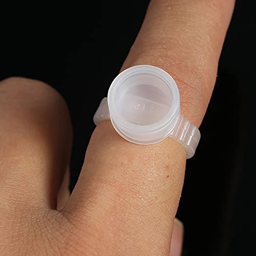 Professional Eyelash Extension Glue & Rings Kit - 100pcs for Lash Artists, Salons & Tattoo Studios | Long-Lasting Adhesive for Flawless Extensions | Perfect for Beauty Professionals & DIY Lash Enthusiasts