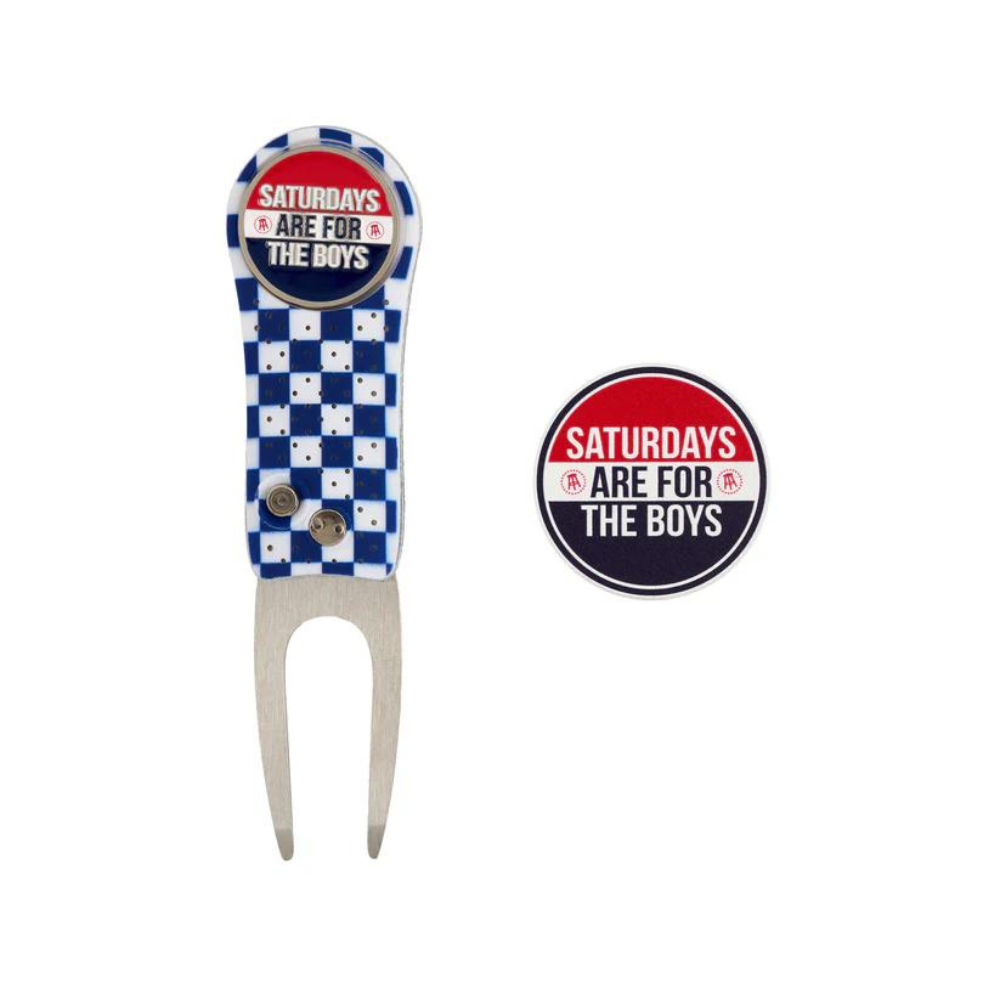 CMC Design Barstool Sports SAFTB Divot Tool and Ball Marker Set - Golf Accessories for Men & Women - Perfect for Golf Course, Practice & Gifts