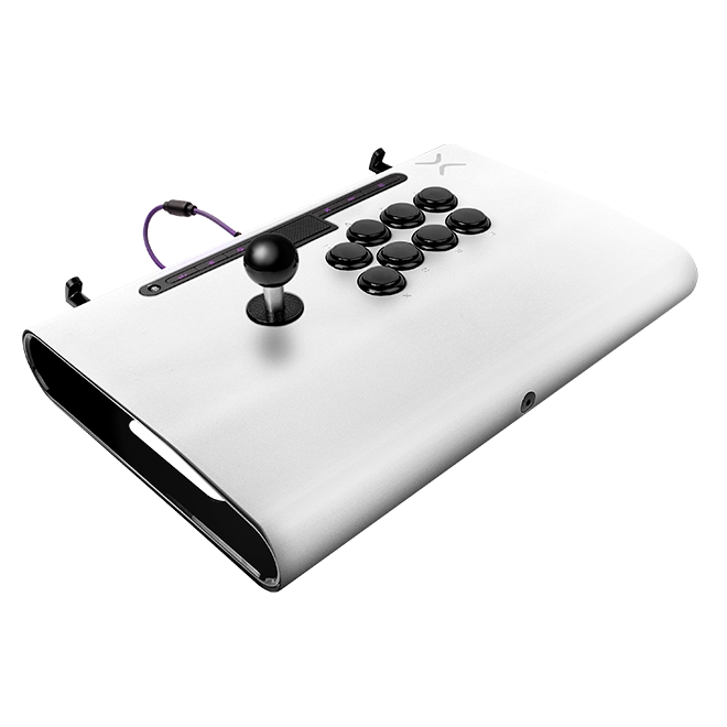 Victrix PRO FS Arcade Fight Stick for PlayStation 4, PlayStation 5 & PC - Tournament Grade White Joystick - Perfect for Fighting Games & Esports Tournaments