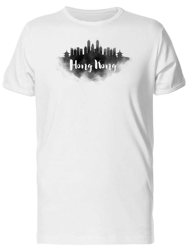 Hong Kong Black Paint Graphic T-Shirt for Men - Stylish Streetwear for Casual Outfits & Urban Fashion