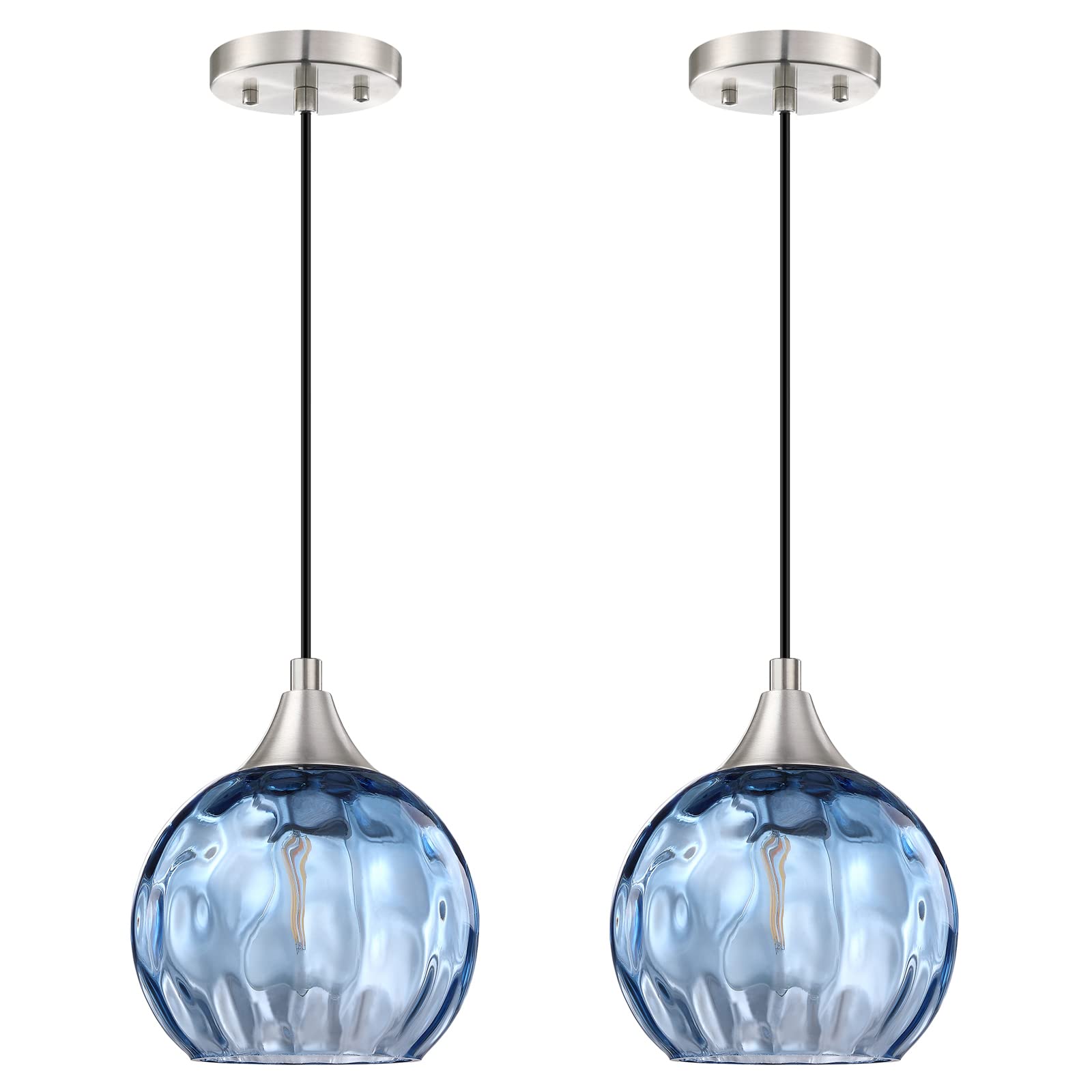SEENMING HOUSE 2 Pack Modern Farmhouse Pendant Light - 6.3