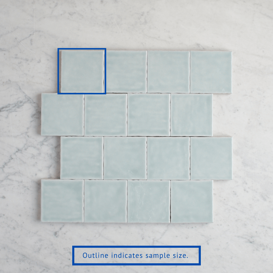 Newport Gloss Sky Blue Small Square Sample - Perfect for DIY Crafts, Home Decor, and Scrapbooking Projects