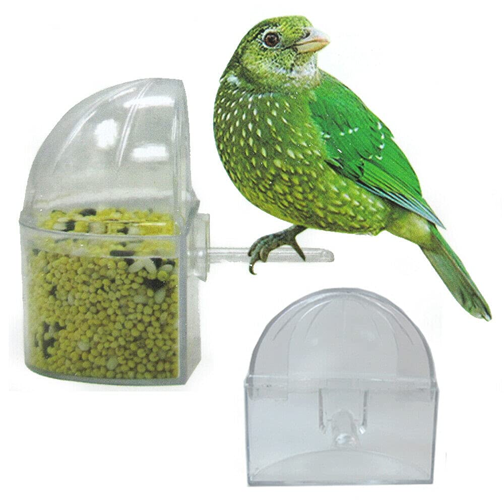 Blondee's 6-Pack Hanging Bird Feeder Bowl - Premium Bird Food & Water Dispenser for Cages - Perfect for Parakeets, Canaries & Finches - Ideal for Indoor & Outdoor Bird Feeding