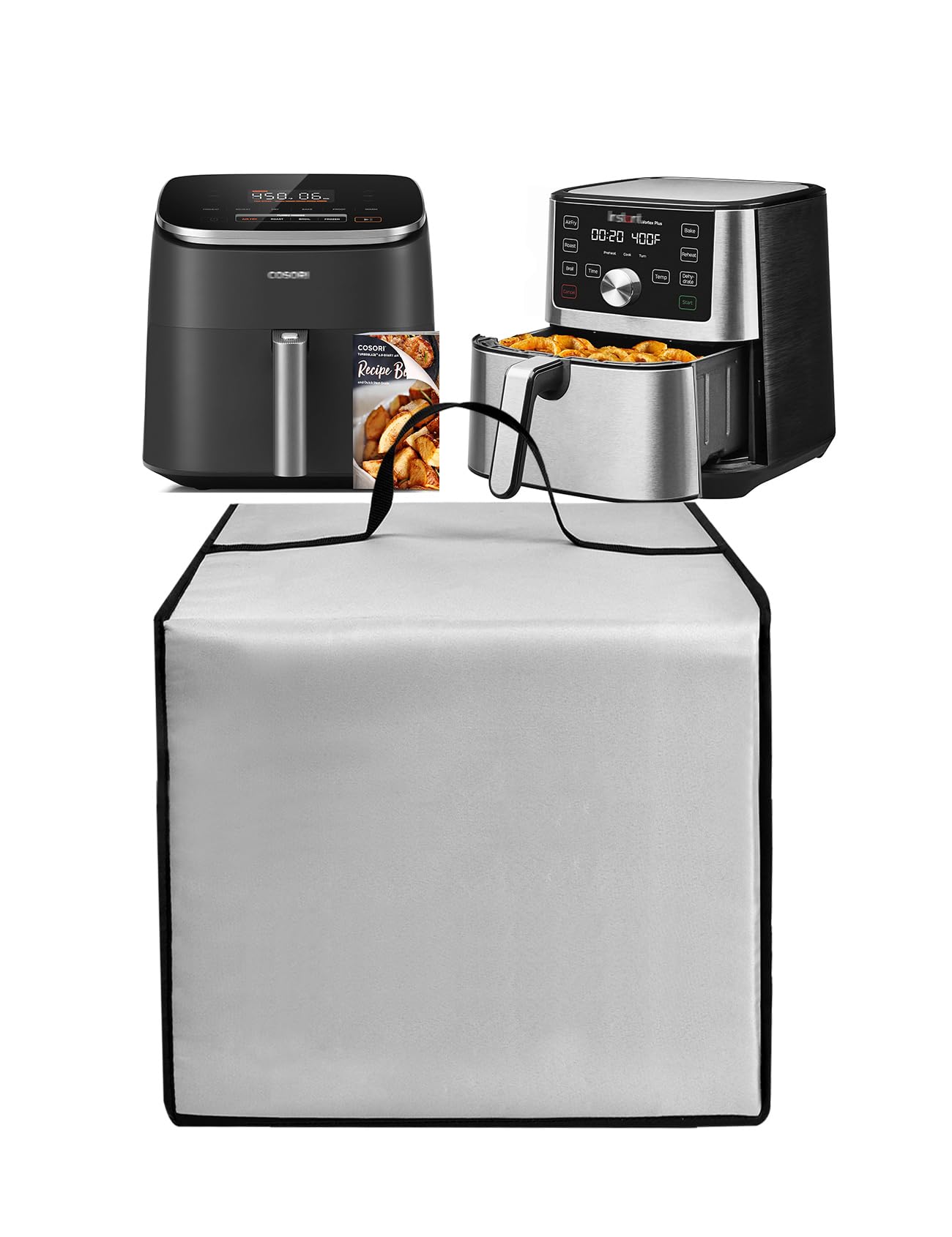 Heat-Resistant Waterproof Nylon Air Fryer Cover for COSORI 6QT & Instant Pot Vortex Plus 6QT XL - Protective Case for Air Fryers & Electric Pressure Cookers - Perfect for Kitchen Storage & Travel Use