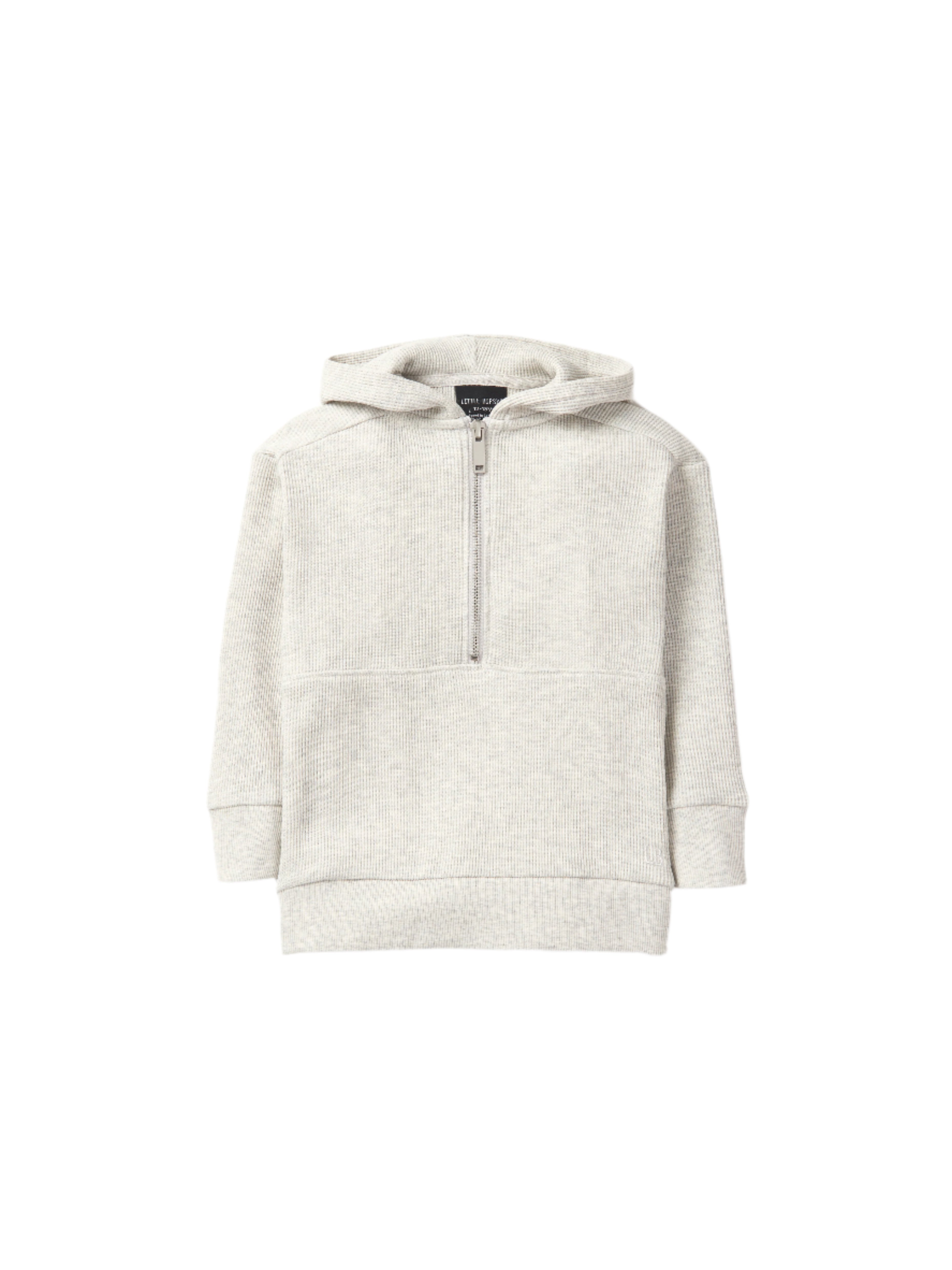 Cozy Waffle Hoodie for Men & Women - Light Heather Grey Pullover Sweatshirt | Soft Fleece Lining, Relaxed Fit | Perfect for Casual Wear, Lounging & Outdoor Activities