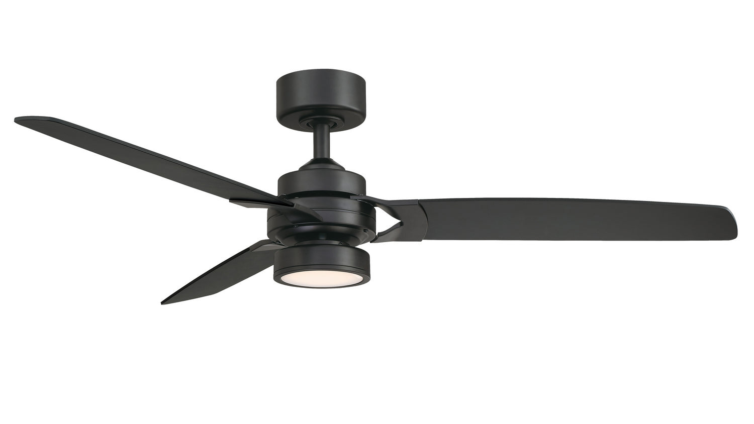 Amped 52 Inch Ceiling Fan with Remote Control - Matte White Finish - Energy Efficient Indoor/Outdoor Use for Bedroom, Living Room & Patio