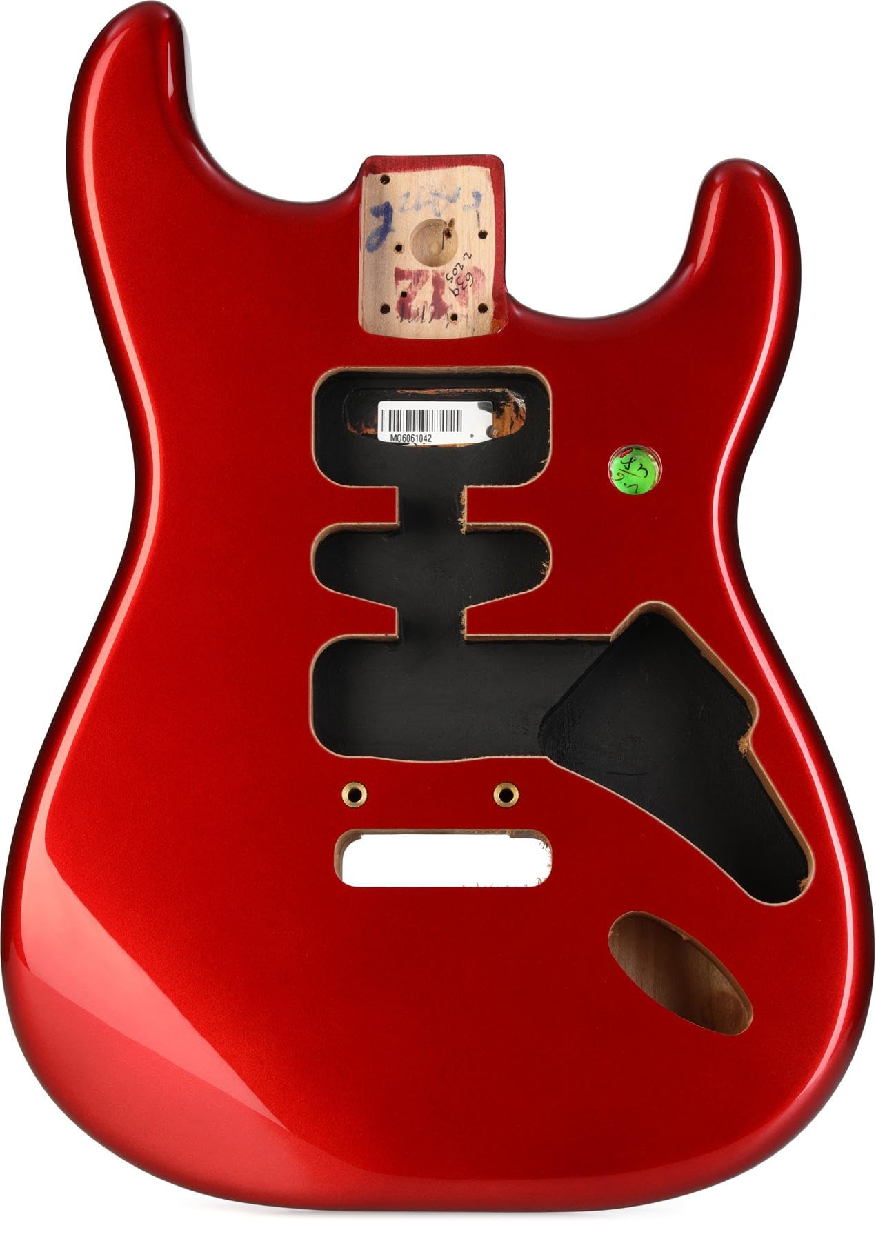 Fender Deluxe Series Stratocaster Electric Guitar Body - Alder Wood, Candy Apple Red Finish | Perfect for Rock, Blues & Studio Recording