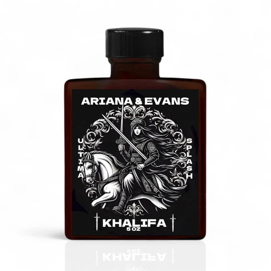 Ariana & Evans Khalifa Aftershave Splash for Men - Soothing Post-Shave Balm with Natural Ingredients - Perfect for Sensitive Skin & Daily Grooming Routine