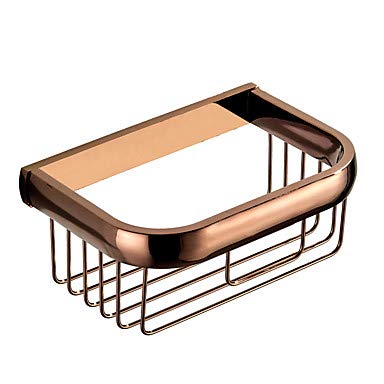 YALTOL Modern Brass Soap Dish Holder & Bathroom Shelf - Wall Mounted Toilet Paper Organizer for Bathroom & Hotel Decor | Space-Saving Storage Solution