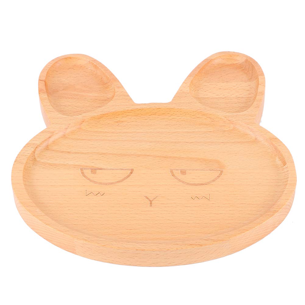 Wooden Animal Cartoon Tray for Kids - Multi-Compartment Snack Plate for Fruits, Tea, Watermelon & Dinner | Durable Wooden Serving Tray for Children's Meals, Playtime & Picnics