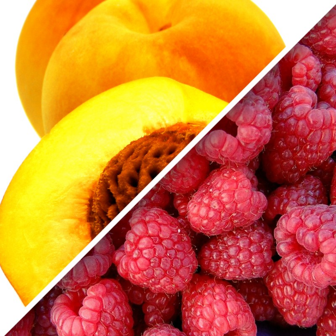 Fresh Peach & Raspberry Fruit Mix - Sweet & Juicy Summer Snack for Smoothies, Salads & Desserts | Perfect for Healthy Eating & Gourmet Recipes