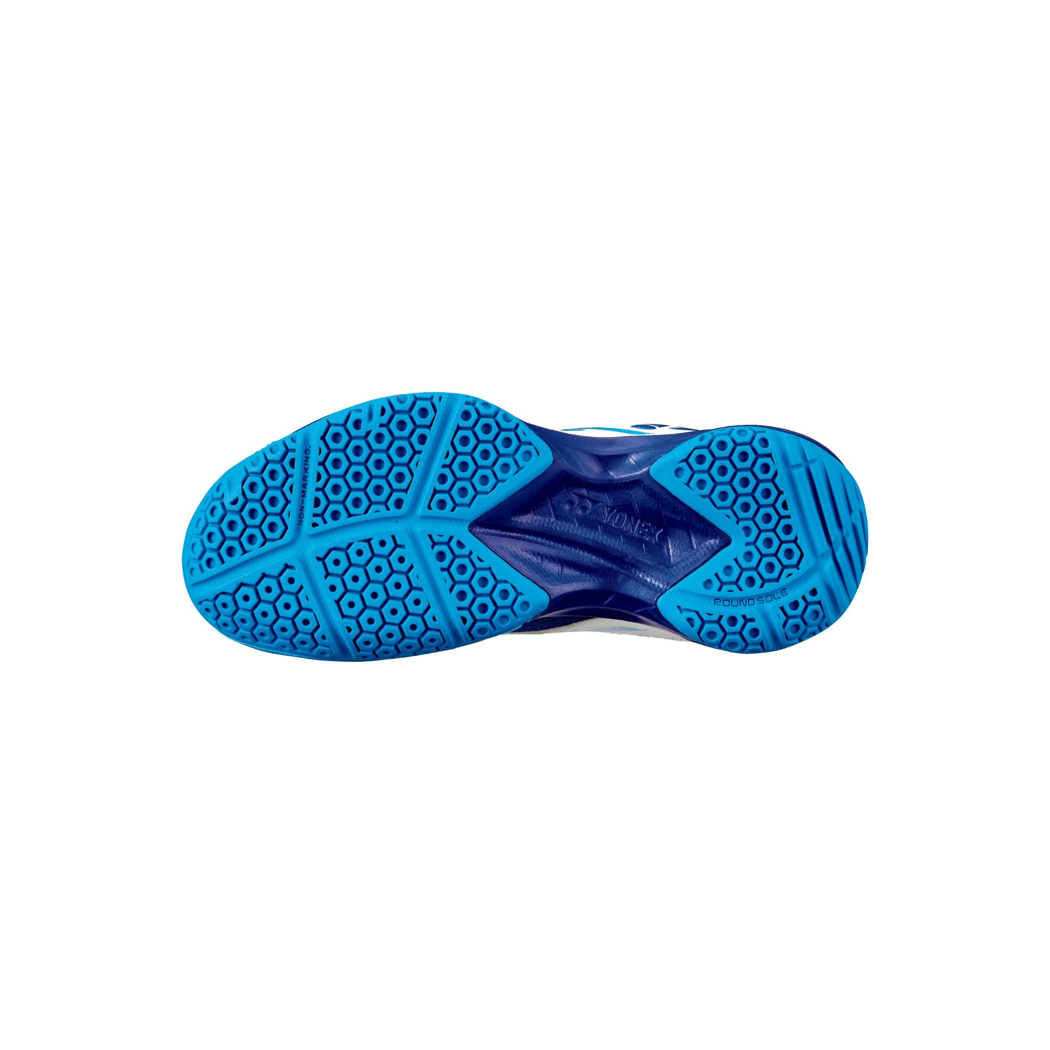 Yonex Power Cushion 39 Junior Badminton Shoes for Kids - Lightweight Comfort & Support - White/Blue - Perfect for Indoor Court Sports & Training